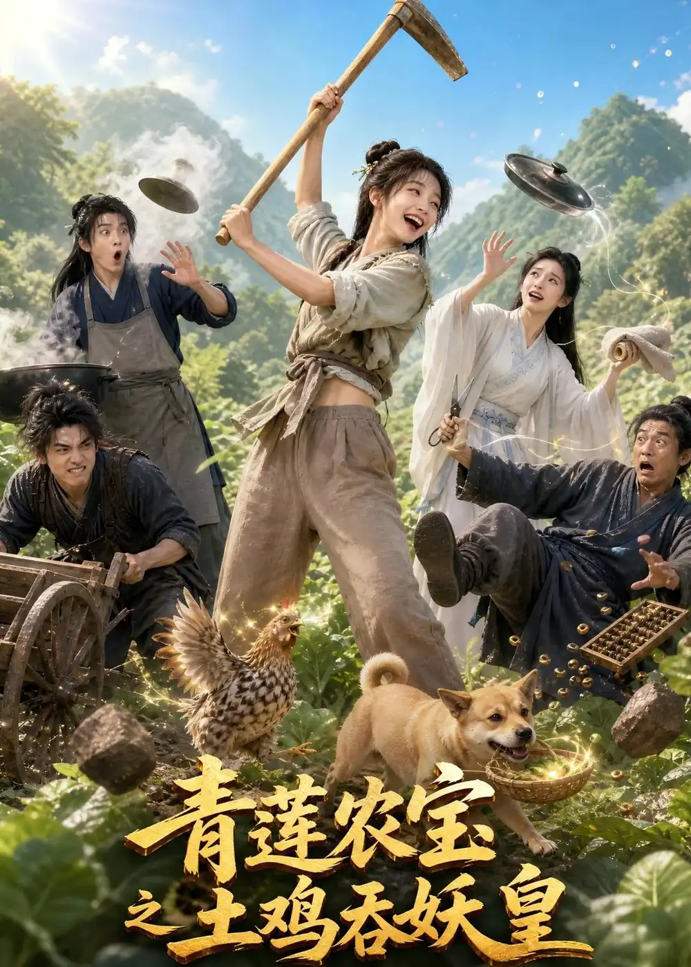 《青莲农宝之土鸡吞妖皇(96集)(夸克网盘)》短剧封面
