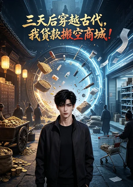 三天后穿越古代，我贷款搬空商城！（457集）AI短剧 (2026)封面