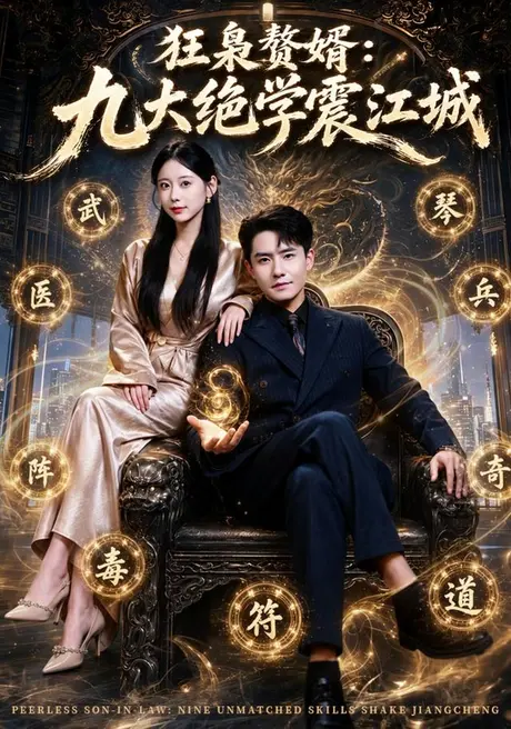 《狂枭赘婿：九大绝学震江城（80集）翟兆星＆顾嘉轩 (2026)》短剧封面