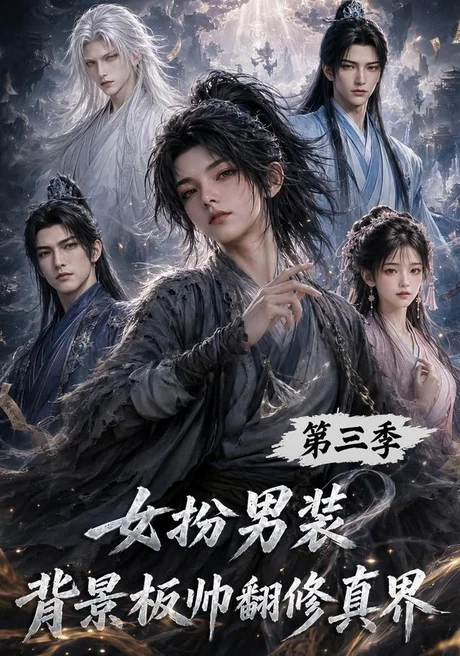《女扮男装背景板帅翻修真界第三季（84集）（夸克网盘）》短剧封面