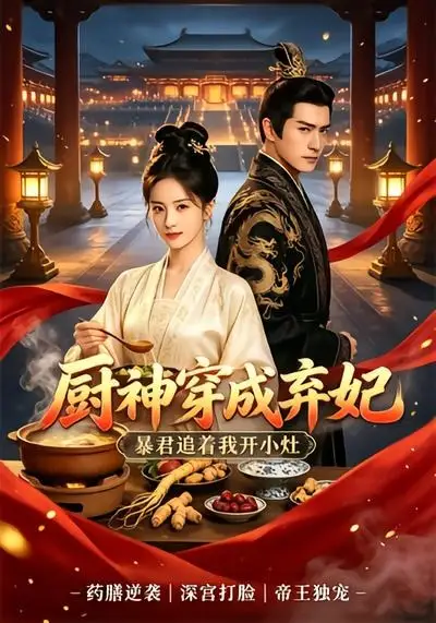 《厨神穿成弃妃,暴君追着我开小灶(19集)AI短剧 (2026)》短剧封面