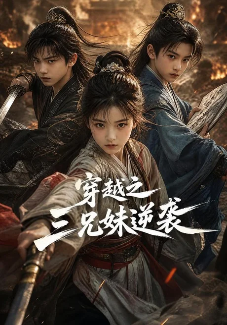 《穿越之三兄妹逆袭（162集）AI短剧（百度网盘）》短剧封面