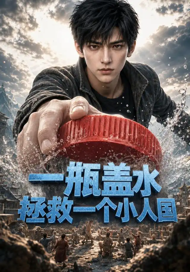《一瓶盖水拯救一个小人国（43集）AI短剧（夸克网盘）》短剧封面