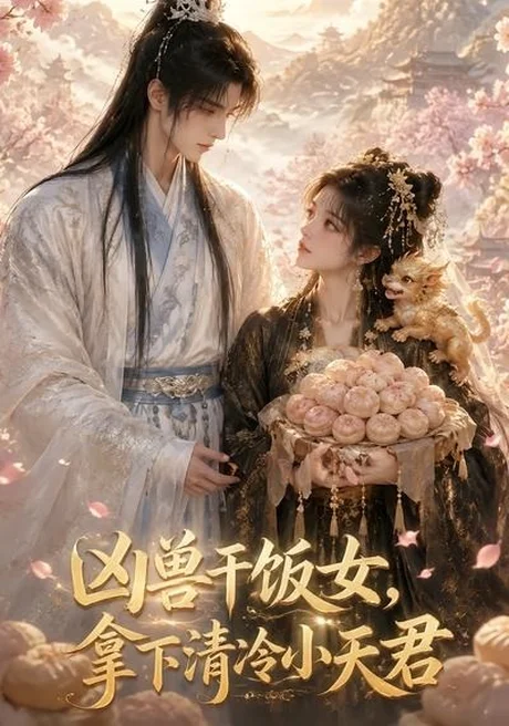 《凶兽干饭女，拿下清冷小天君（46集）（百度网盘）》短剧封面