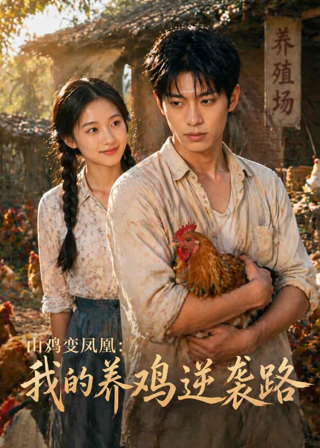 《山鸡变凤凰:我的养鸡逆袭路(46集)Ai短剧(百度网盘)》短剧封面