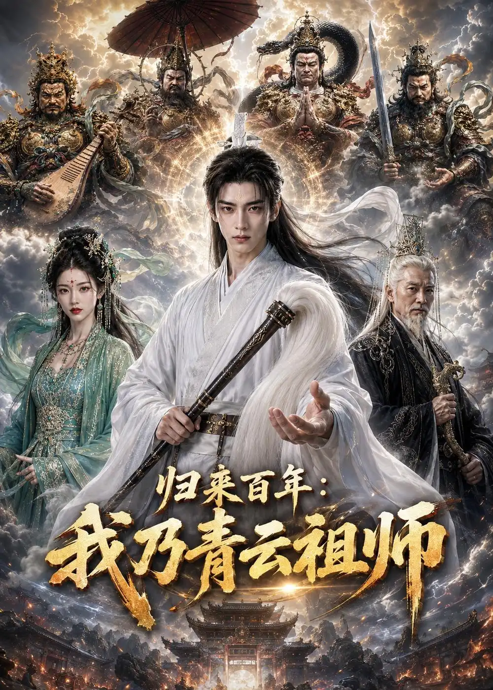 《归来百年：我乃青云祖师（37集）AI短剧 (2026)》短剧封面