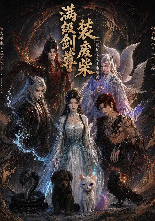 《满级剑尊装废柴灵宠全是上古魔神(75集)(夸克网盘)》短剧封面