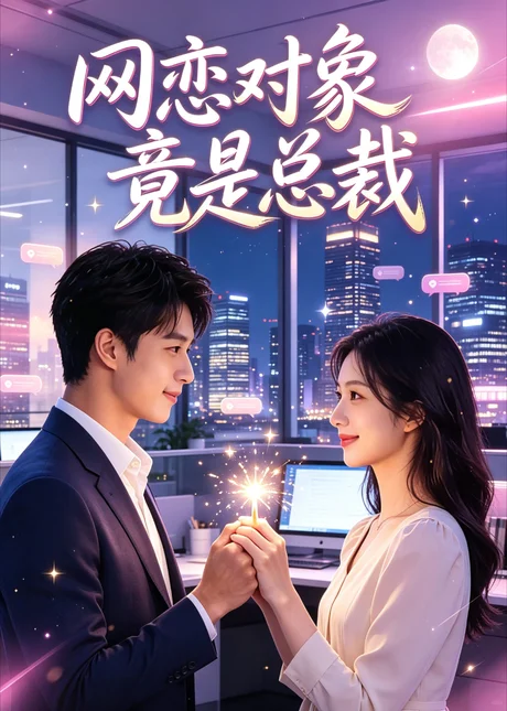 《网恋对象竟是总裁（36集） AI短剧 (2026)》短剧封面