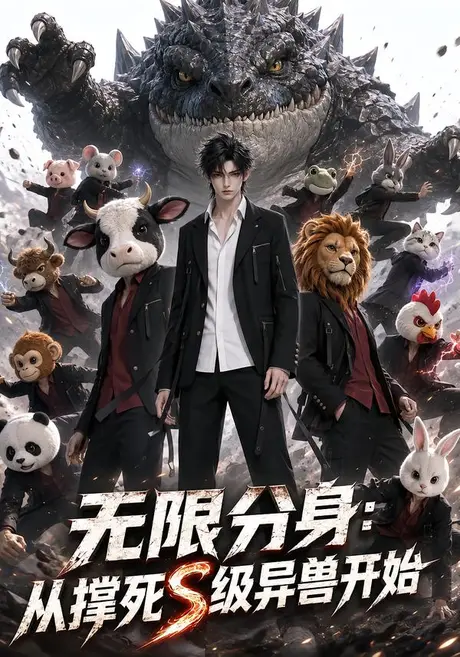 《无限分身：从撑死S级异兽开始（131集）（夸克网盘）》短剧封面