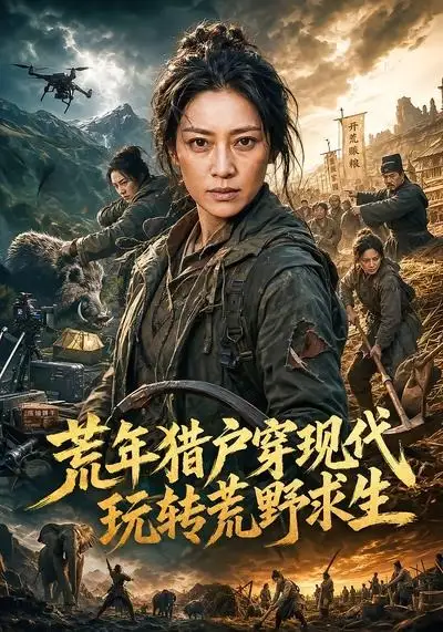 《荒年猎户穿现代玩转荒野求生（72集）（夸克网盘）》短剧封面