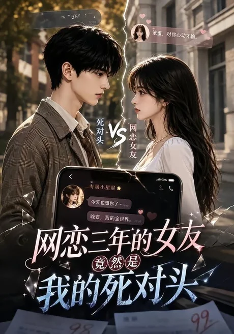 《网恋三年的女友，竟然是我的死对头（22集）（夸克网盘）》短剧封面
