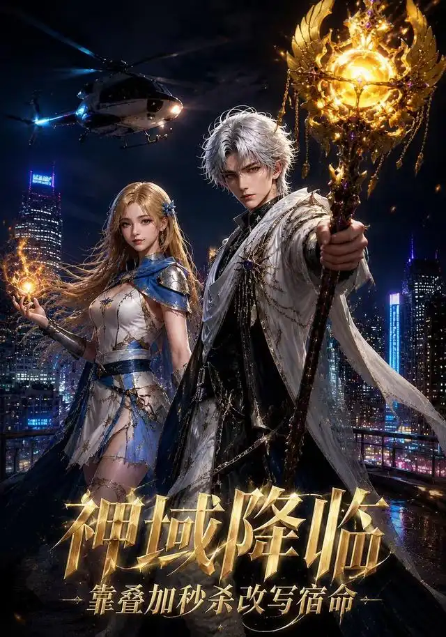 《神域降临靠叠加秒杀改写宿命（155集）（夸克网盘）》短剧封面