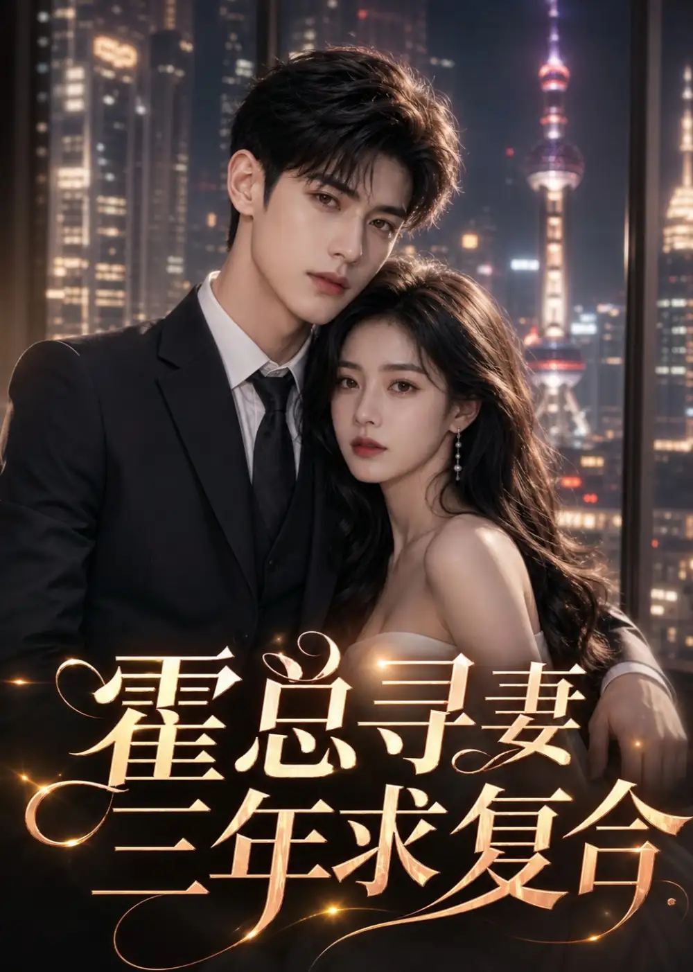 《霍总寻妻三年求复合（54集）AI短剧 (2026)》短剧封面