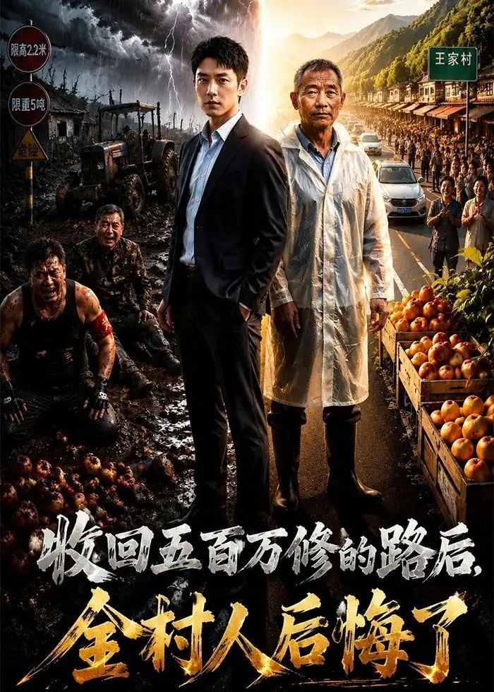 《收回五百万修的路后，全村人后悔了（40集）Ai短剧》短剧封面