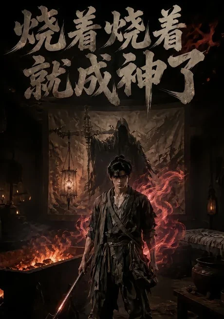 《烧着烧着就成神了（82集）（夸克网盘）》短剧封面