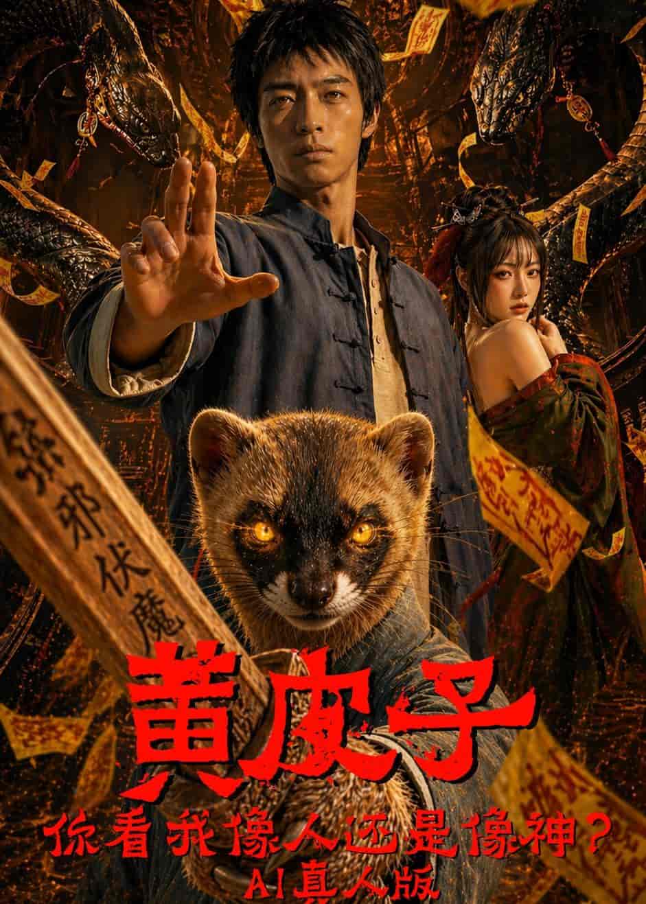 《黄皮子你看我像人还是像神AI真人版（65集）Ai短剧（百度网盘）》短剧封面