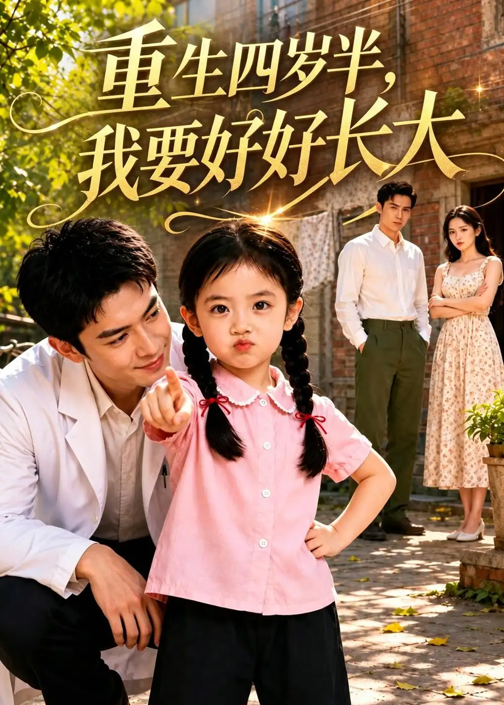 《重生四岁半，我要好好长大（65集）（夸克网盘）》短剧封面