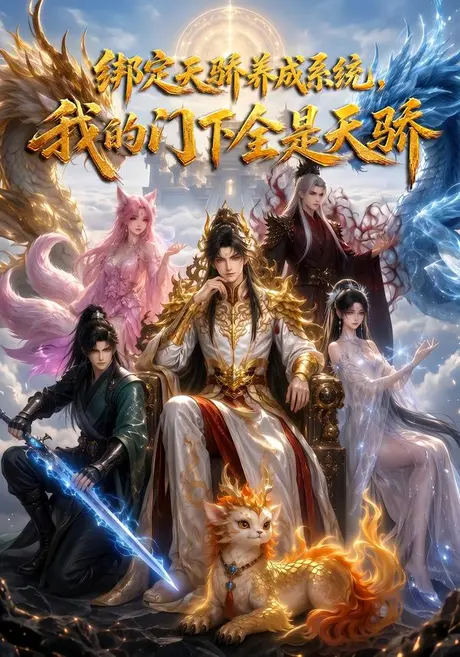 《绑定天骄养成系统，我的门下全是天骄（80集）（夸克网盘）》短剧封面
