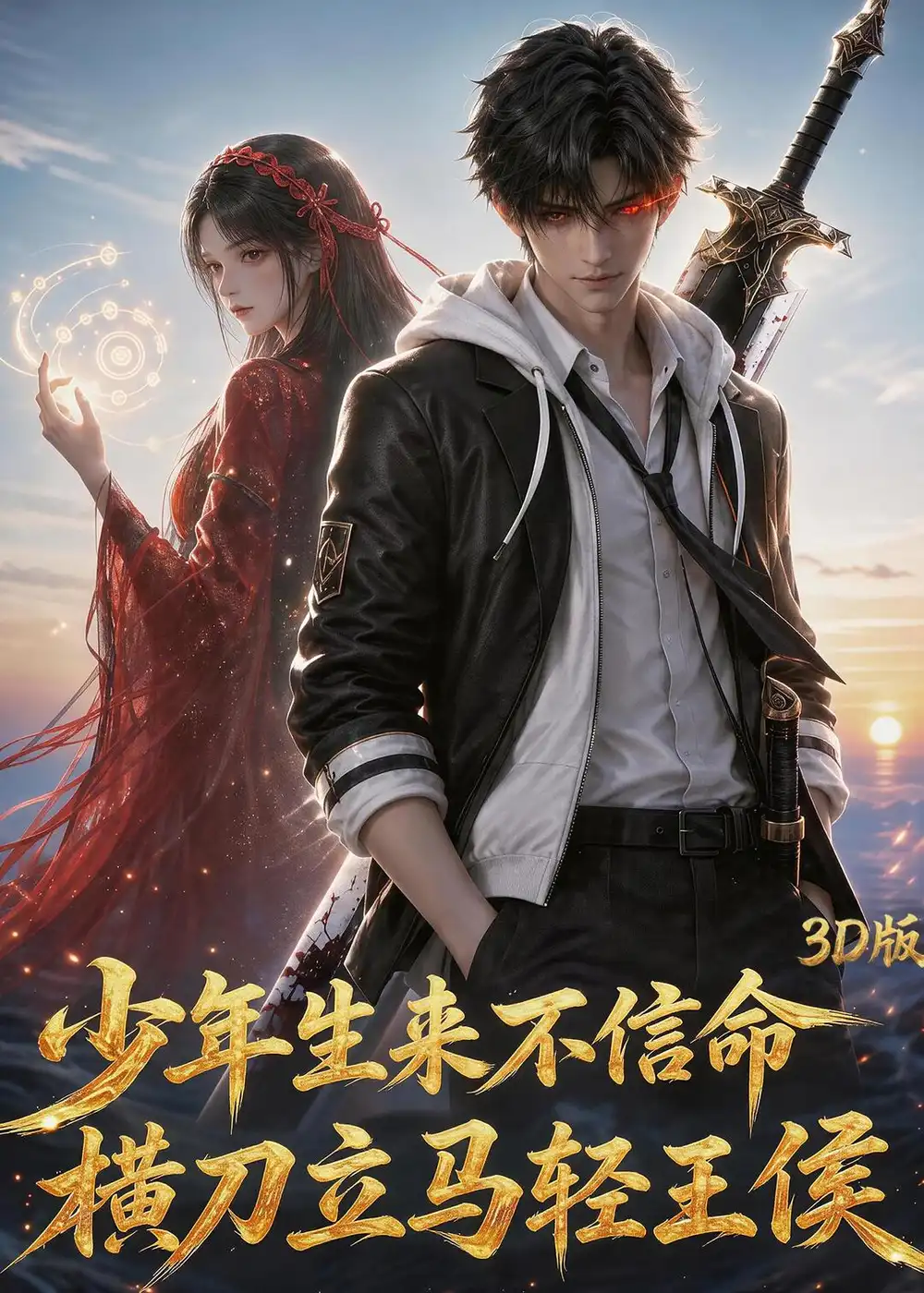 《少年生来不信命，横刀立马轻王侯3d版（99集）（夸克网盘）》短剧封面