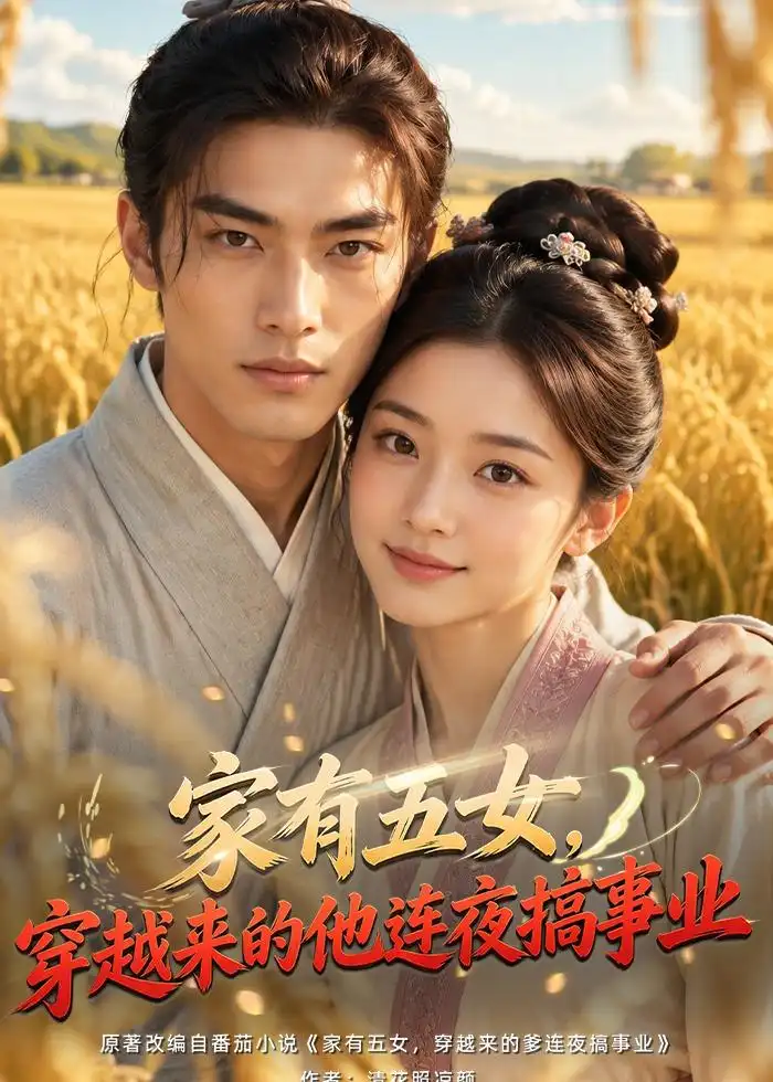《家有五女，穿越来的他连夜搞事业（66集）AI短剧（夸克网盘）》短剧封面