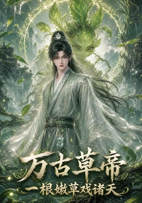 《万古草帝，一根嫩草戏诸天（115集）（夸克网盘）》短剧封面