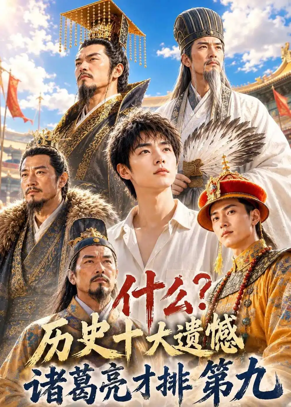 《什么?历史十大遗憾诸葛亮才排第九(61集)(夸克网盘)》短剧封面
