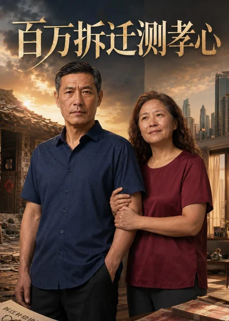 《百万拆迁测孝心(52集)(百度网盘)》短剧封面