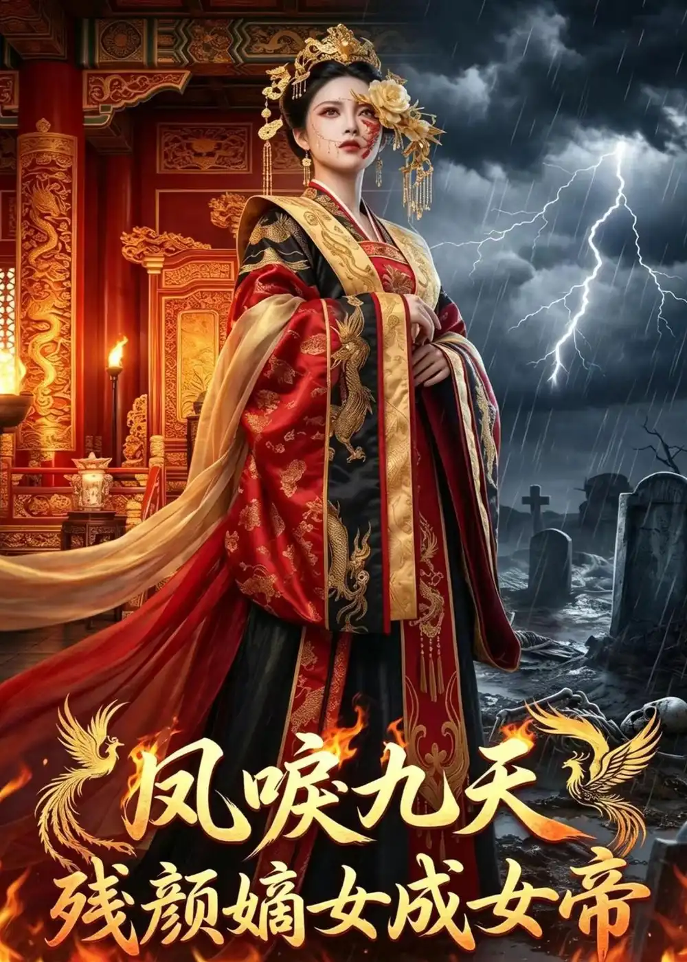 《凤唳九天,残颜嫡女成女帝(71集)Ai短剧(夸克网盘)》短剧封面