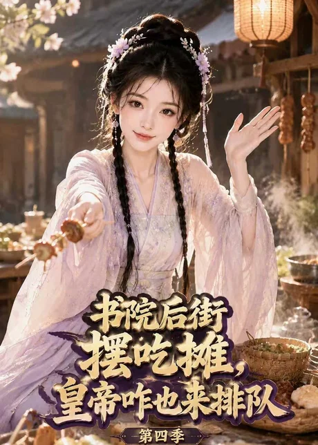 《书院后街摆吃摊，皇帝咋也来排队第四季（124集）（百度网盘）》短剧封面