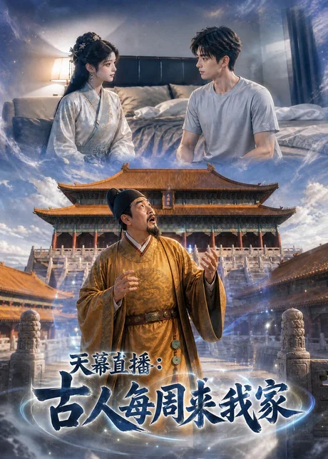 《天幕直播：古人每周来我家（148集）AI短剧 (2026)》短剧封面