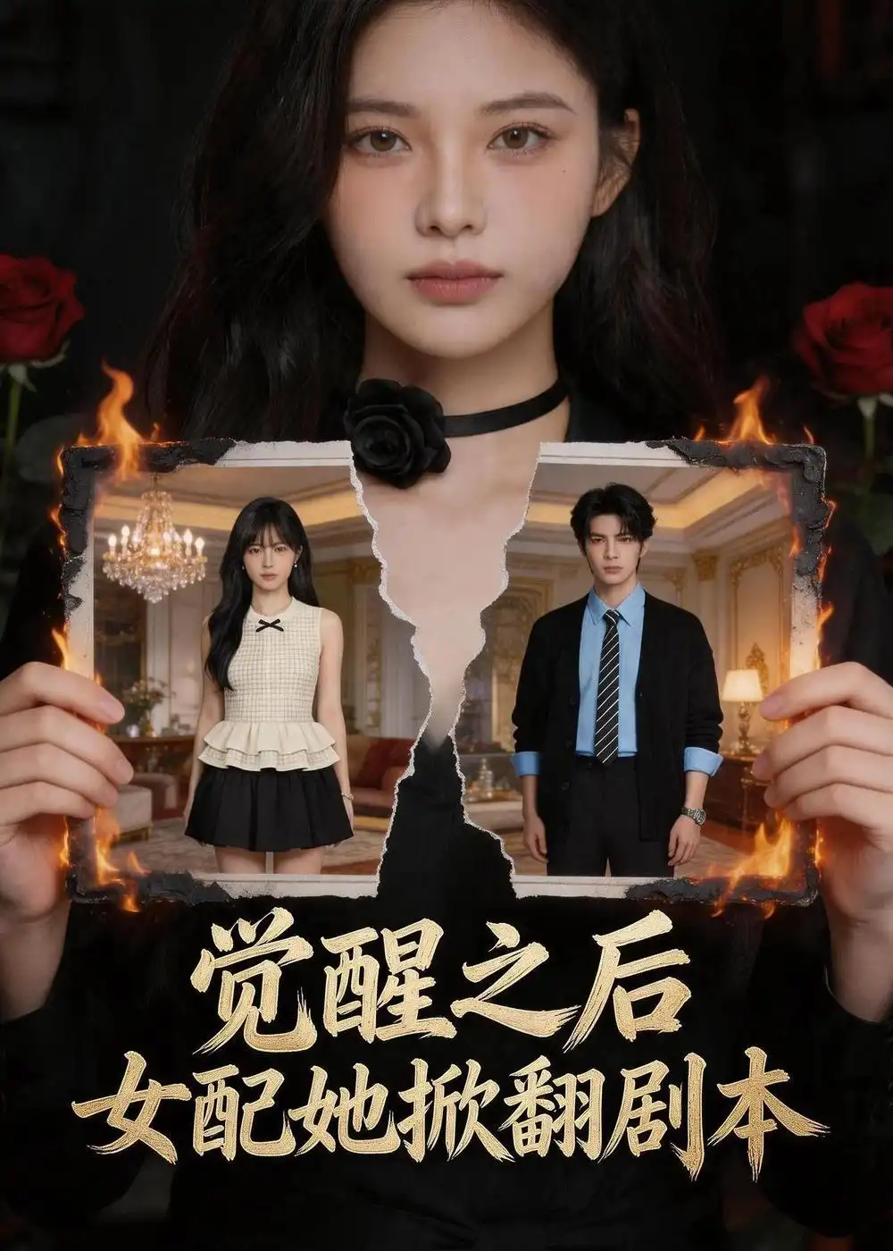 《觉醒之后,女配她掀翻剧本(49集)AI短剧(夸克网盘)》短剧封面