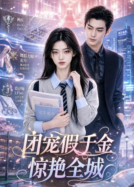 《团宠假千金惊艳全城（72集）韩忠羽&艾泓辰（夸克网盘）》短剧封面