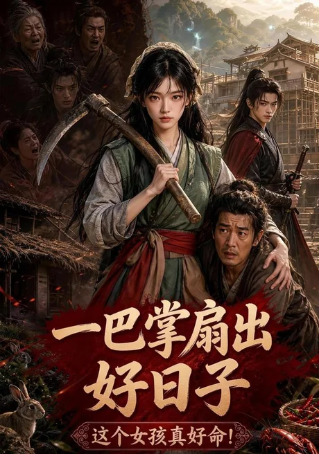 《一巴掌扇出好日子，这个女孩真好命！（71集）AI短剧 (2026)》短剧封面