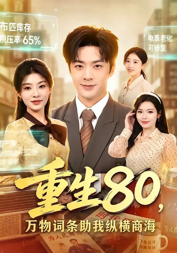 《重生80,万物词条助我纵横商海(80集)孔奇力&童欣&崔博涵(夸克网盘)》短剧封面