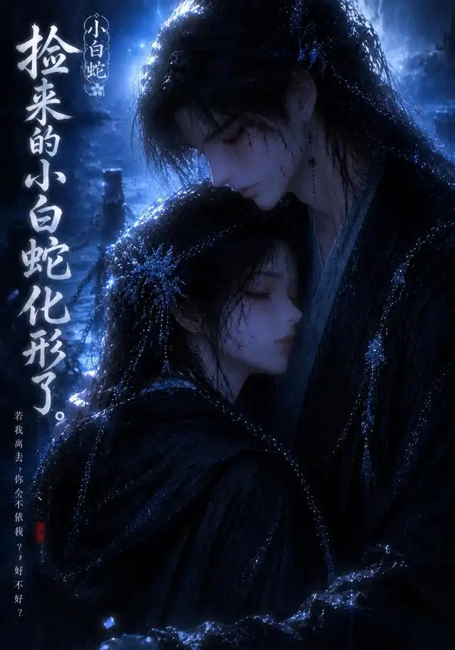 《捡来的小白蛇化形了（40集）（夸克网盘）》短剧封面