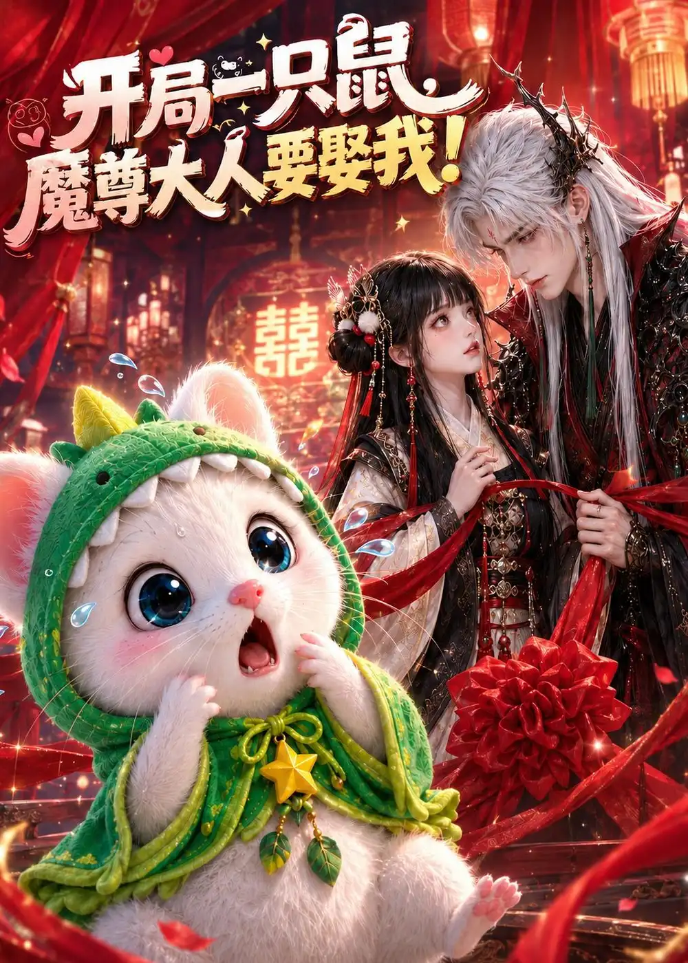 《开局一只鼠,魔尊大人要娶我!(60集)(夸克网盘)》短剧封面