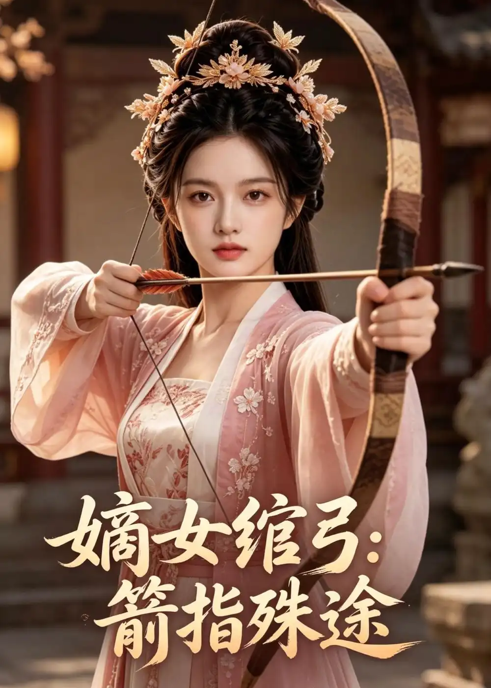 《嫡女绾弓：箭指殊途（81集）AI短剧（夸克网盘）》短剧封面