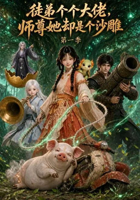 《徒弟个个大佬，师尊她却是个沙雕（157集）Ai短剧（百度网盘）》短剧封面
