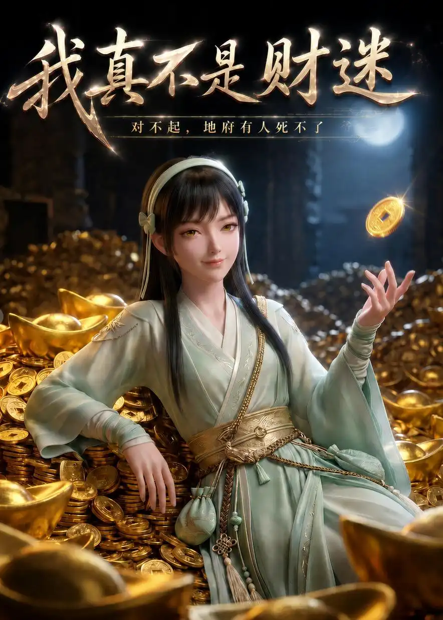 《我真不是财迷,对不起,地府有人死不了(98集)(夸克网盘)》短剧封面