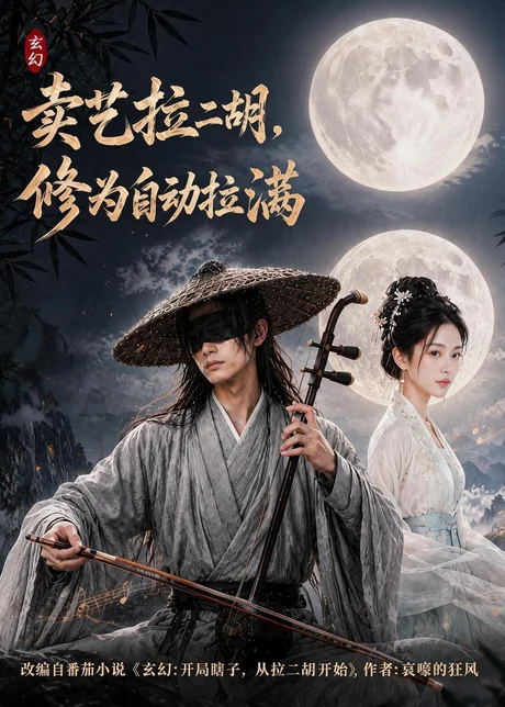 《卖艺拉二胡，修为自动拉满（78集）（百度网盘）》短剧封面