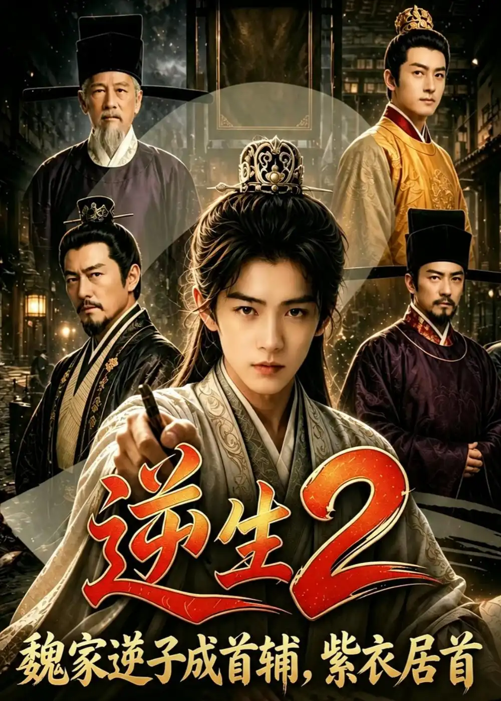 《逆生2魏家逆子成首辅,紫衣居首(64集)(夸克网盘)》短剧封面