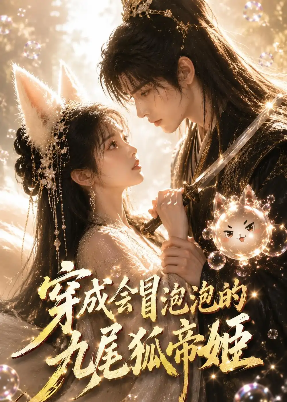 《穿成会冒泡泡的九尾狐帝姬（61集）（夸克网盘）》短剧封面