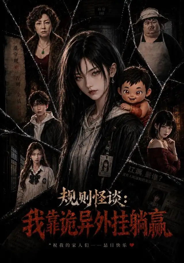 《规则怪谈：我靠诡异外挂躺赢（63集）（夸克网盘）》短剧封面