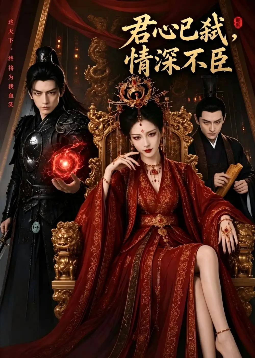 《君心已弑，情深不臣（60集）AI短剧 (2026)》短剧封面