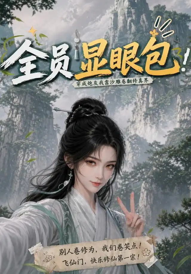 《全员显眼包：穿成炮灰我靠沙雕卷翻修真界（107集）（夸克网盘）》短剧封面