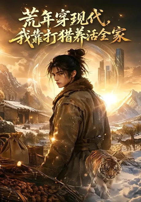 《荒年穿现代，我靠打猎养活全家（61集）（夸克网盘）》短剧封面