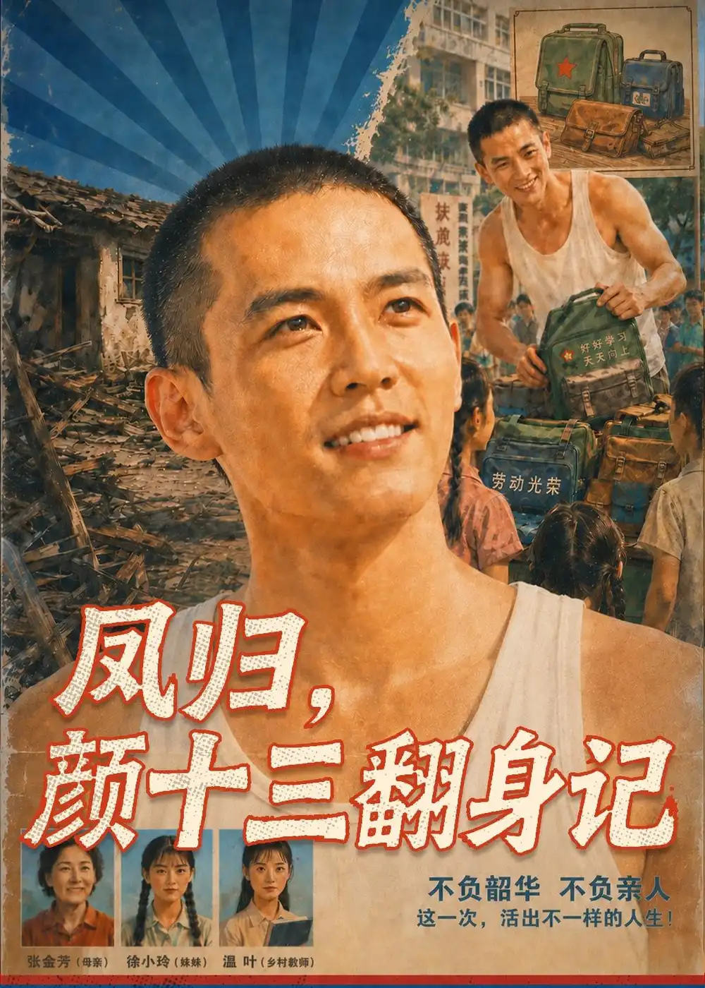 《凤归，颜十三翻身记（112集）AI短剧（夸克网盘）》短剧封面