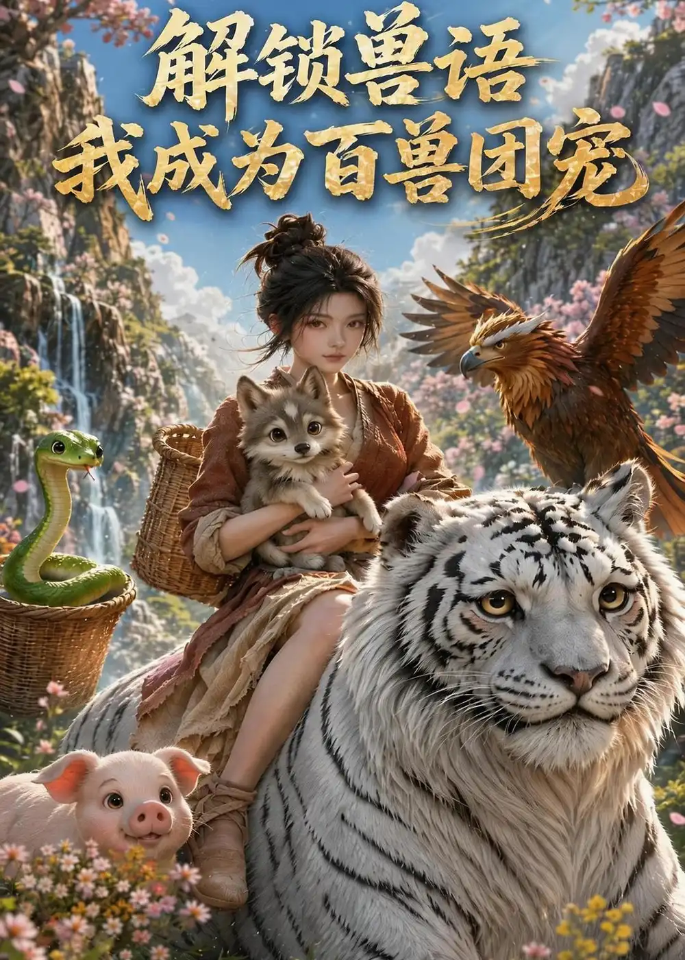 《解锁兽语，我成为百兽团宠（117集）AI短剧 (2026)》短剧封面