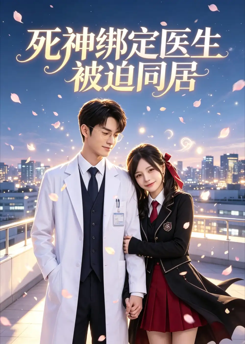 《死神绑定医生被迫同居（28集）（夸克网盘）》短剧封面