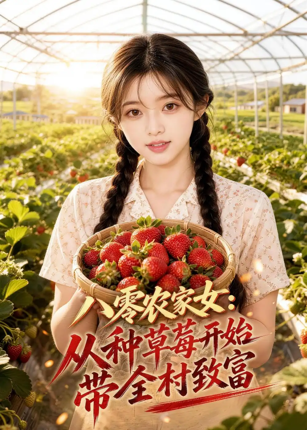 《八零农家女：从种草莓开始带全村致富（61集）（夸克网盘）》短剧封面